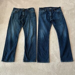 Levi's 514  Men's Size 36x34 Medium Wash Denim Slim Straight Fit Jeans Bundle